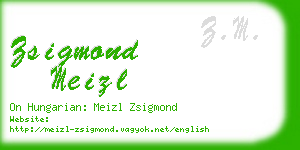 zsigmond meizl business card